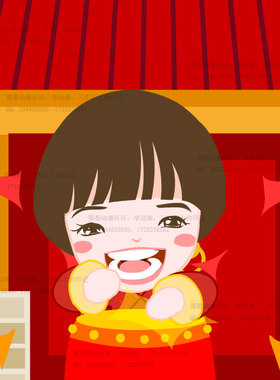 送朋友的视频卡通春节贺卡430秒新年祝福flash电子音乐源文件an