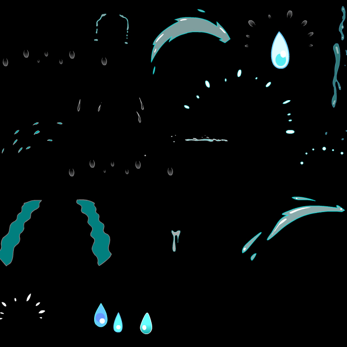 各种哭的眼泪泪水效果大哭流眼泪flash动画源文件