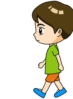 人物运动规律侧面走路男孩逐帧flash动画源文件animate8关键帧