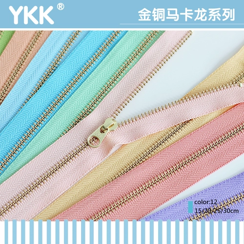 Золотой крючок для вязания с молнией, сумка, аксессуар для сумки, широкая цветовая палитра, 12 цветов