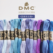 法国进口DMC绣线ART117蓝紫色系刺绣十字绣diy绣花线纯棉25号绣线