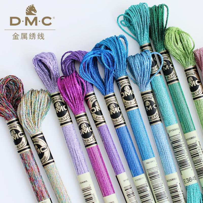 DMC十字绣金银线金属配线编织线亮光线金线银线刺绣线diy亮丝线-封面