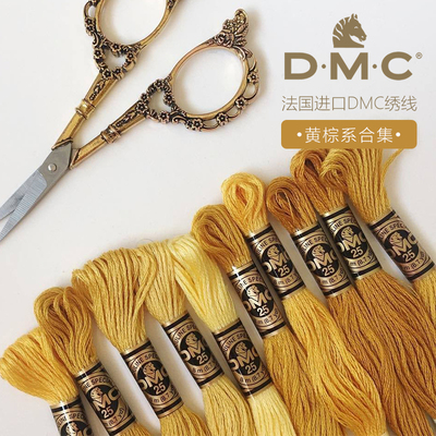 法国进口DMC绣线ART117黄棕色系刺绣十字绣diy绣花线纯棉25号绣线