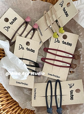 AIKO ACC韩国儿童豌豆爱心糖果色碎发夹刘海夹BB夹