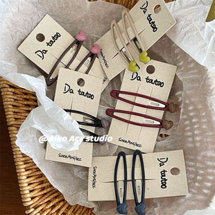 AIKO ACC韩国儿童豌豆爱心糖果色碎发夹刘海夹BB夹