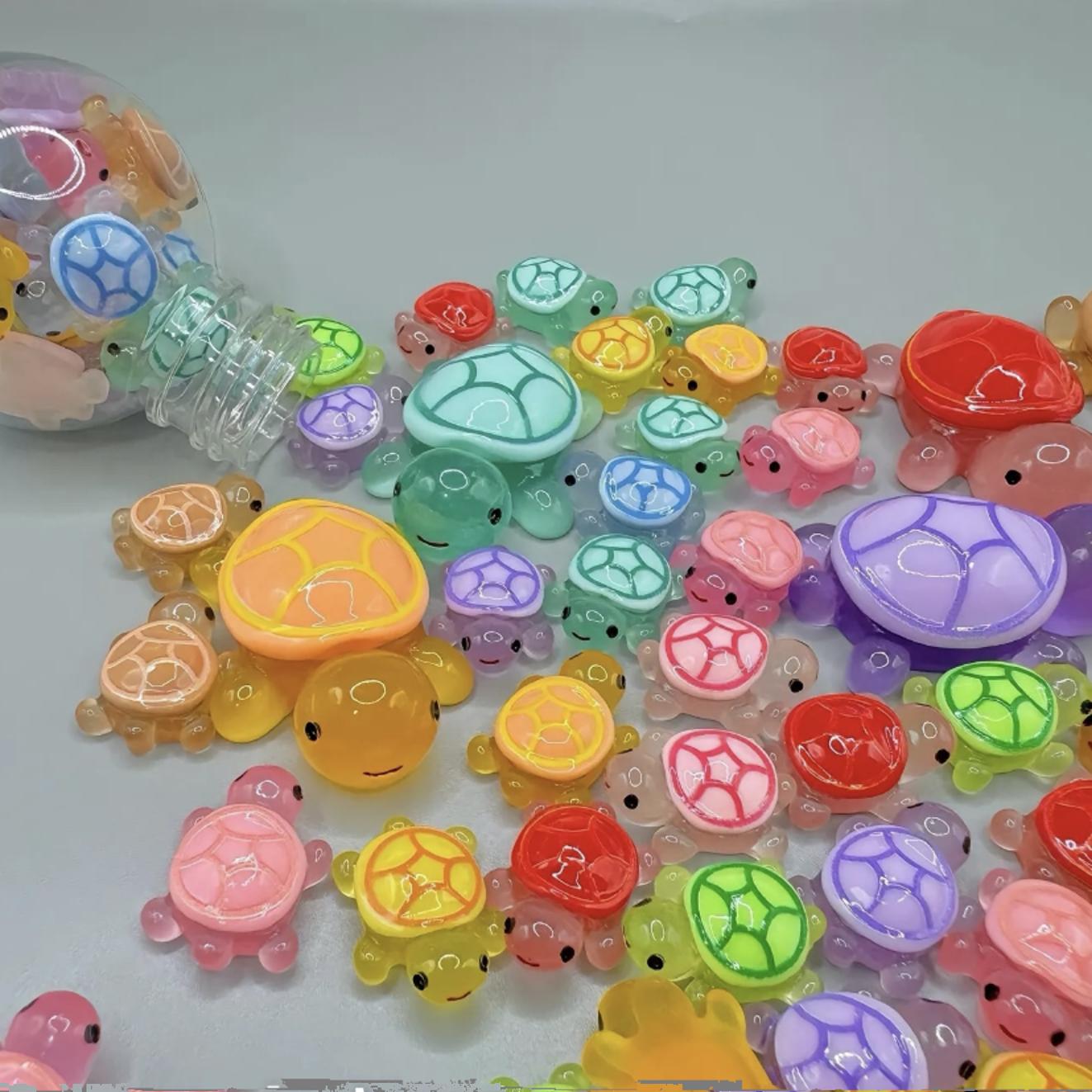 彩色玩具模型摆件海洋发光卡通