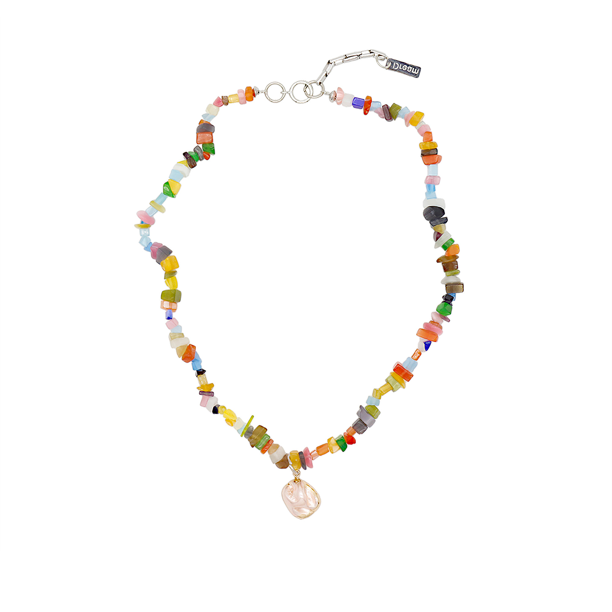 原创彩色项链小众设计感潮甜酷嘻哈辣妹项链配饰颈链高级感装饰女