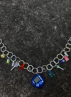 原创cleanfit裤链配饰阿美咔叽挂件钥匙扣y2k金属朋克多巴胺挂饰