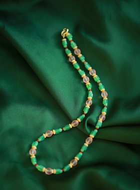 琉璃女新中式项链原创设计