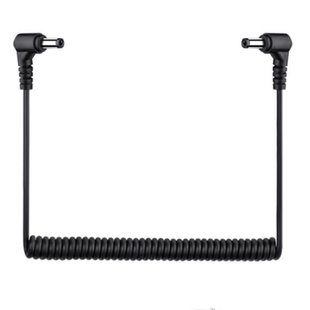 DC轉DC供電線5.5 12V公頭電源彈簧線 5.5 2.5公對公連接線 2.5mm