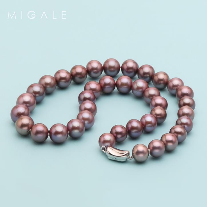 梦幻紫葡萄 | 淡水紫珠串链9-11mm A1614