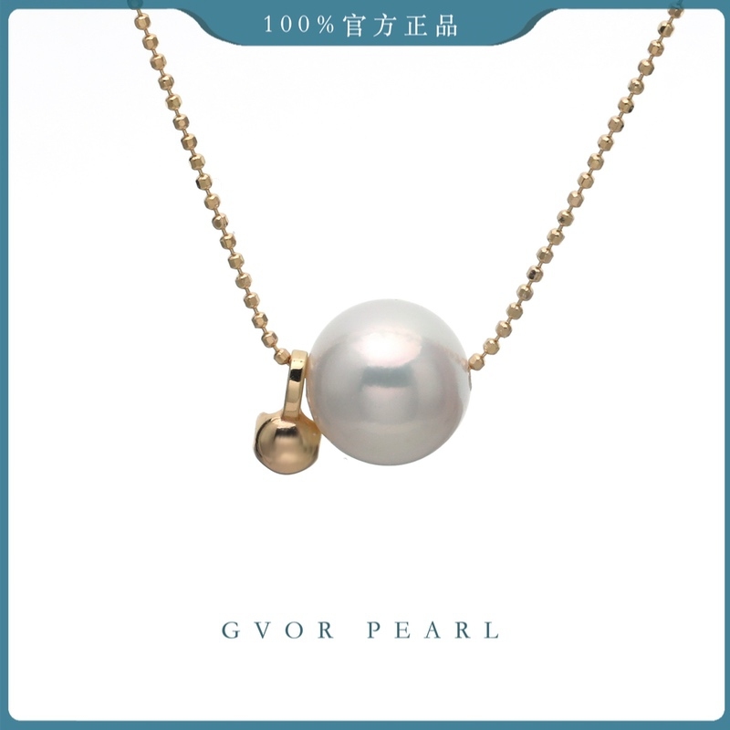 S925白珍珠路路通套链10-11MM