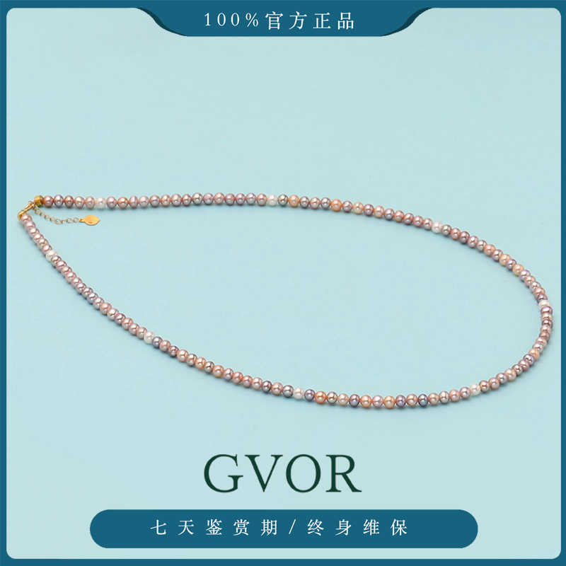 珍珠奶奶18K金糖果Baby珠串链天然颈链正品女时尚百搭 C1088