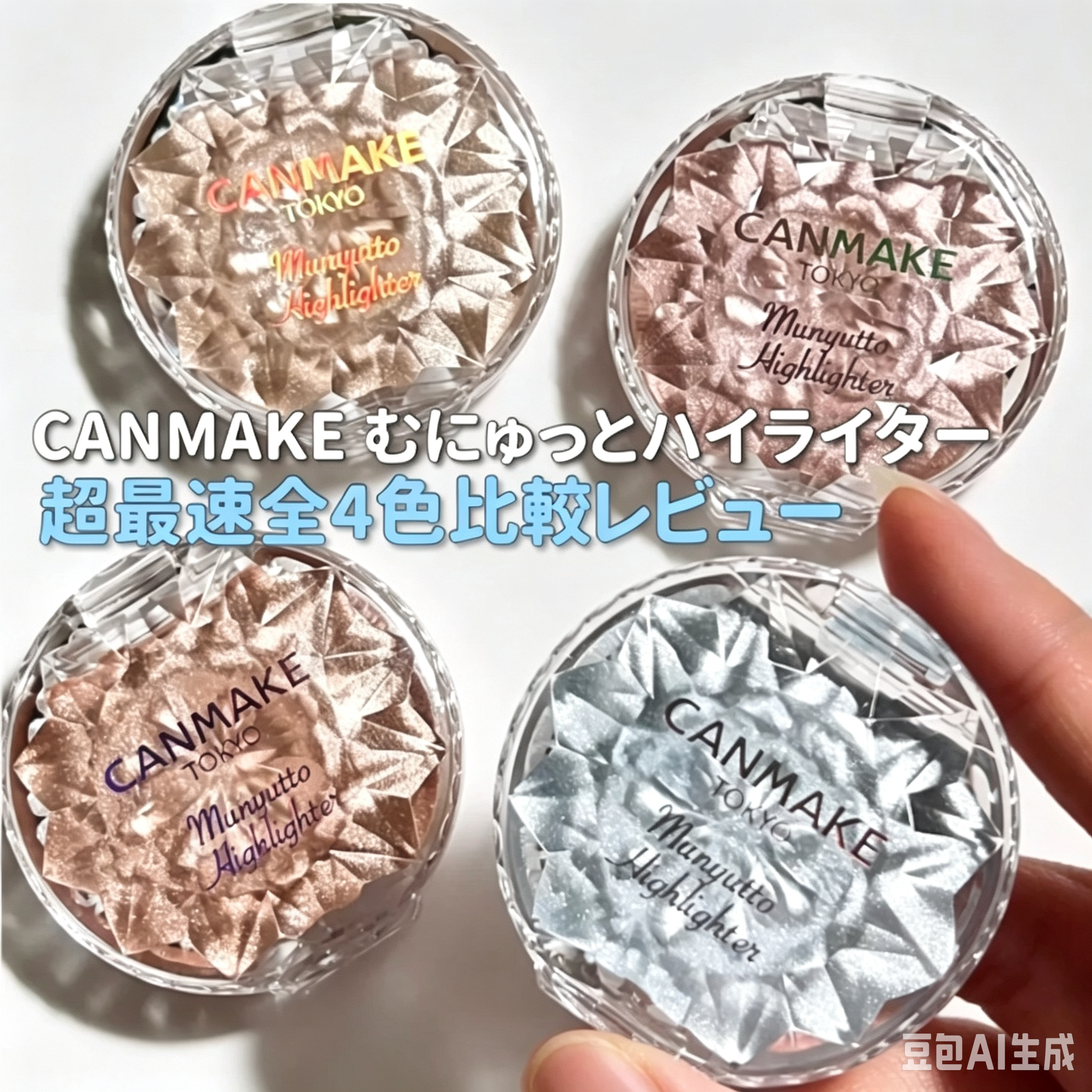 日本砍妹canmake井田水润面部提亮立体水润高光卧蚕修容细闪限定