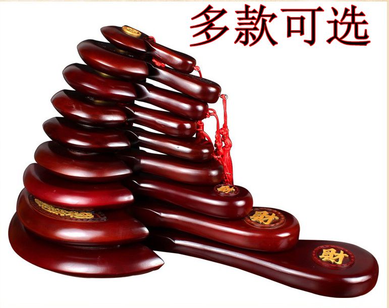 桃木斧子挂件木雕深红色斧头