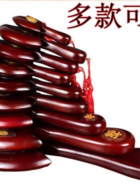 桃木斧子挂件木雕深红色斧头