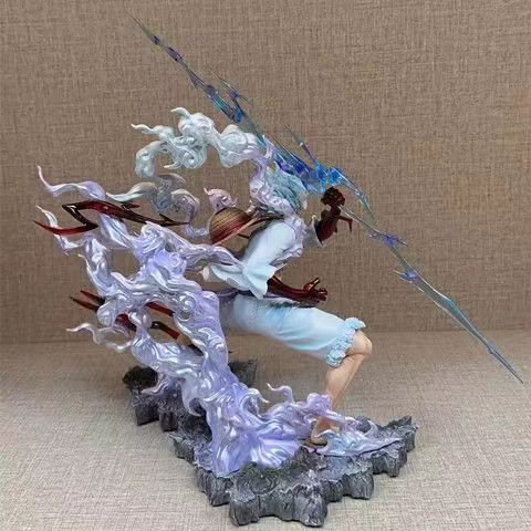 海贼kg wink 紧握雷电 与神为伍28cm尼卡路飞 动漫手办模型