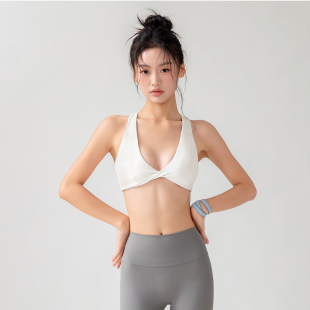 元 健身运动内衣美背瑜伽运动文胸防震裸感跑步 力小咖性感背心式