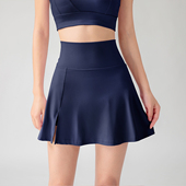 A字型户外跑步短裙女假两件防走光运动裙高腰健身网球裙半身裙裤