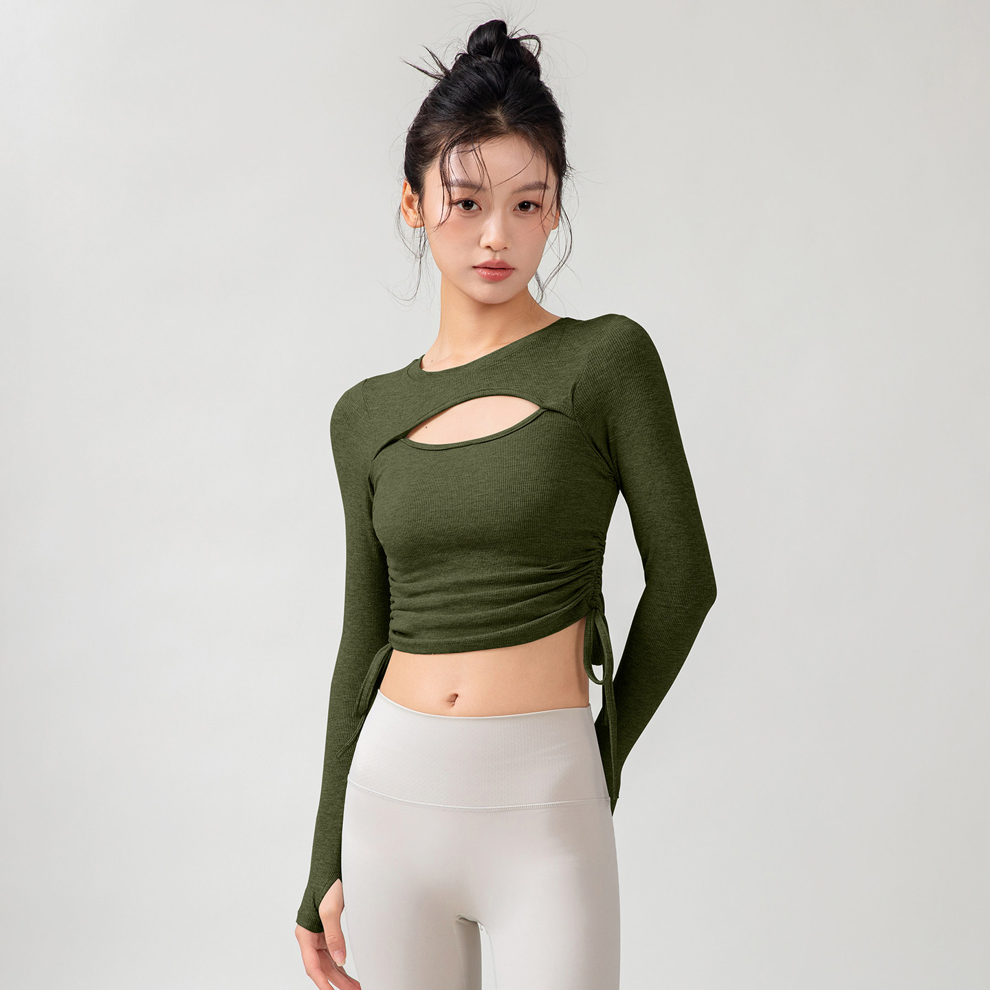 元力小咖瑜伽服女2026新款秋冬长袖瑜伽服训练服绝美健身服上衣,运动服/休闲服装,健身衣,淘宝优惠券,粉丝福利购,淘宝优惠卷