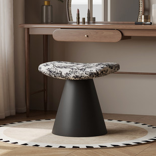 中古风卧室梳妆凳可旋转复古化妆台椅子不占空间轻奢高级感化妆凳