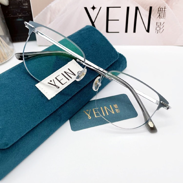 YEIN/魅影无框纯钛眉毛镜眼镜架