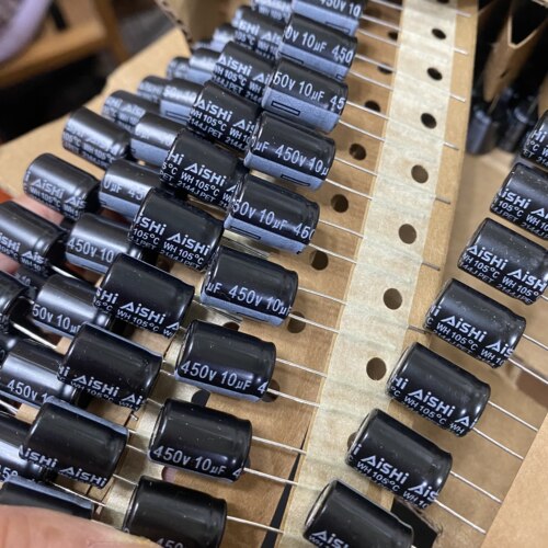 30只450v10uf艾华10*14电解电容器AISHI主板WH维修通用固定105度