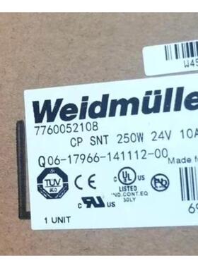 全新开关电源CP SNT 250W 24V 10A，7760052108 7760052105