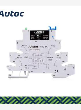 i-Autoc一体型固态继电器KSMA24D-24D KSMA48D4-24D 底座KPD-1A