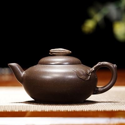 张义制陶紫泥全手工宜兴紫砂壶