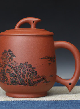 新款国工张宝东亲制倒把杯原矿优质紫泥宜兴正品紫砂杯茶杯送老师