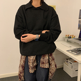 秋冬季复古韩系翻领毛衣A228/MY49/P68，男装针织衫/毛衣，电商A228