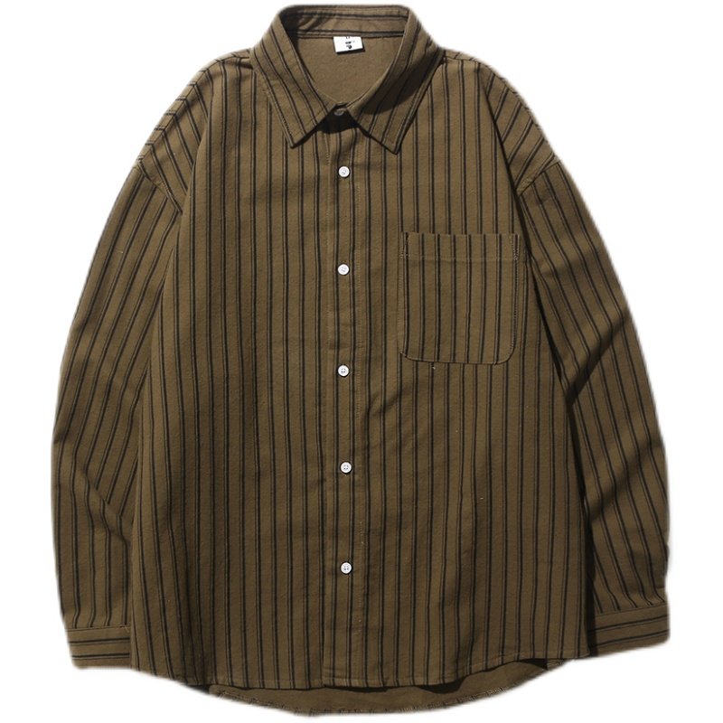 春季复古条纹衬衫A228/C571/P75,男装衬衫,电商A228