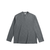 2026春季V领纯色长袖T恤T875/P65，男装T恤，电商A228