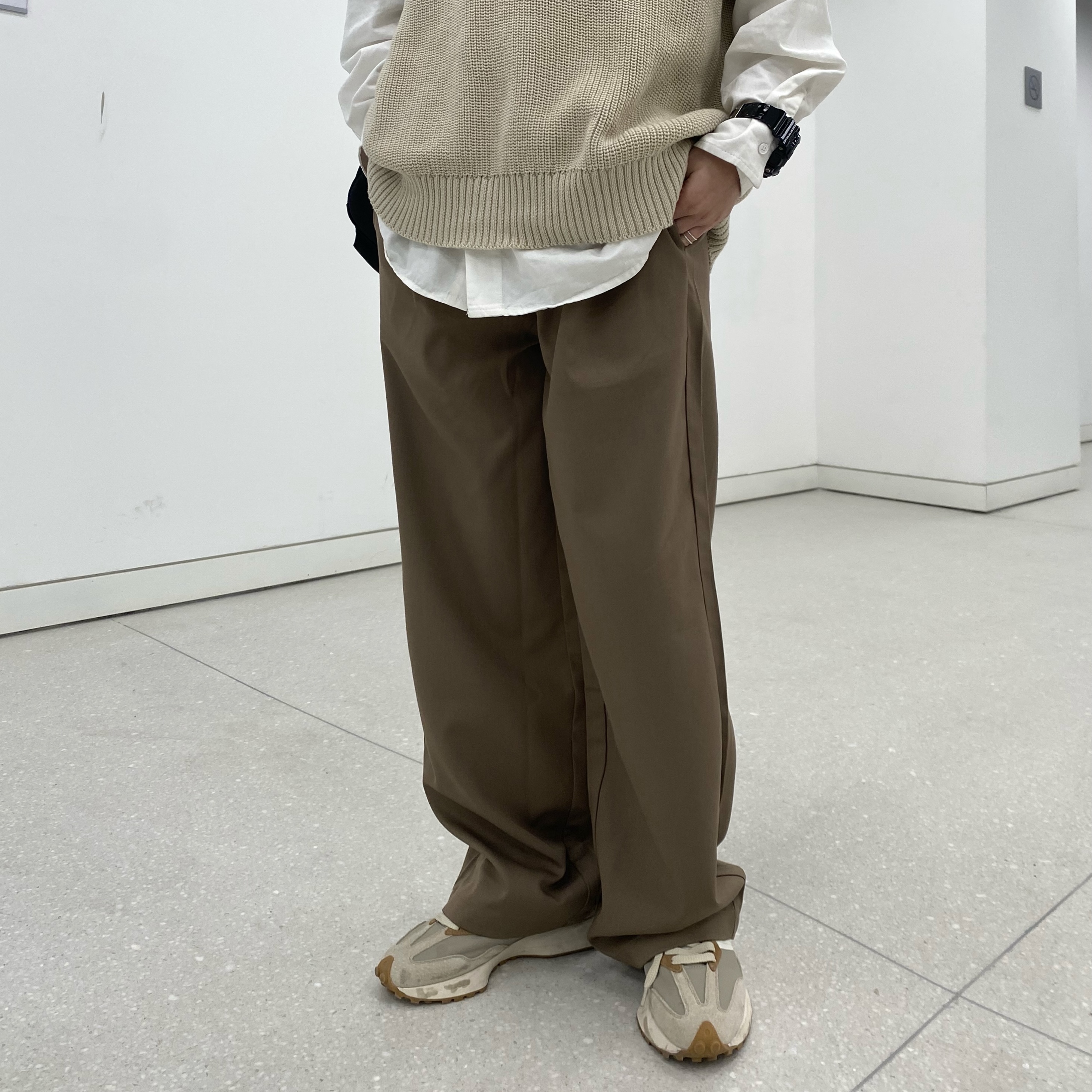 2021猪鼻扣立体休闲西裤纯色拖腿裤A228/K587/P68，男装西裤，电商A228