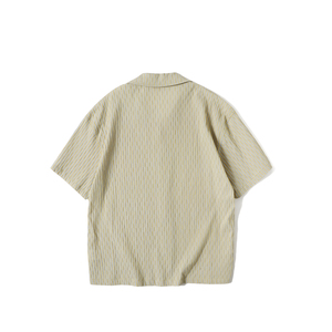 夏季新款男士休闲衬衫宽松百搭短袖衬衣C590/P65