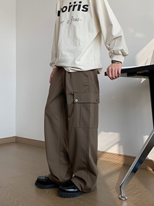 春季新款韩版工装垂坠感长裤 K640/P85图片