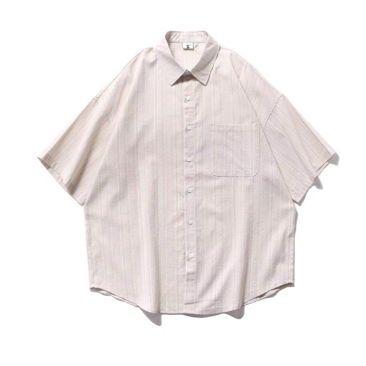 夏季宽松短袖衬衣中性男女条纹衬衫A228/C575/P58,男装T恤,电商A228