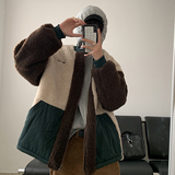 冬季复古羊羔毛棉袄宽松毛绒棉衣外套A228/MY19/P115，男装棉衣，电商A228