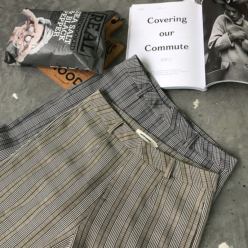 格纹西装裤2色K525/P68,男装休闲裤,电商A228