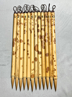 福建红湘妃竹 元尾大狼毫蜡底紫红花 李振华 3、4、 7、11.12已售