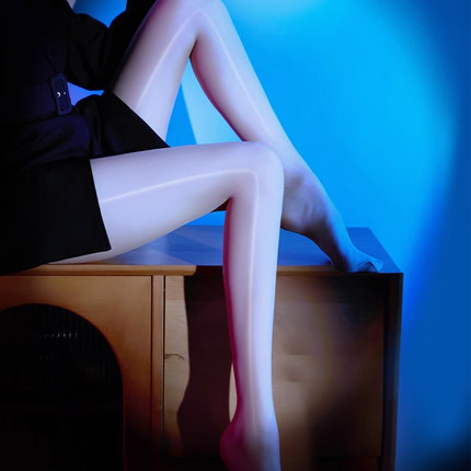 私调「北极光」油亮无缝丝袜女夏季薄款性感丝滑无痕开裆马油丝袜
