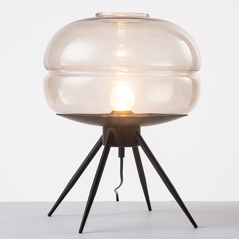 复古怀旧风设计师玻璃书房台灯