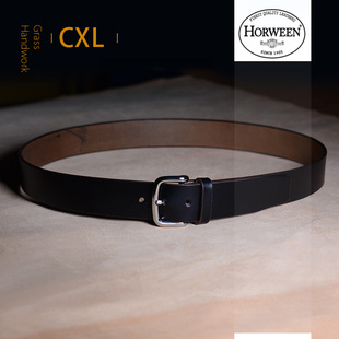美国霍尔文horween cxl头层牛皮手工腰带皮带复古咔叽牛仔工装