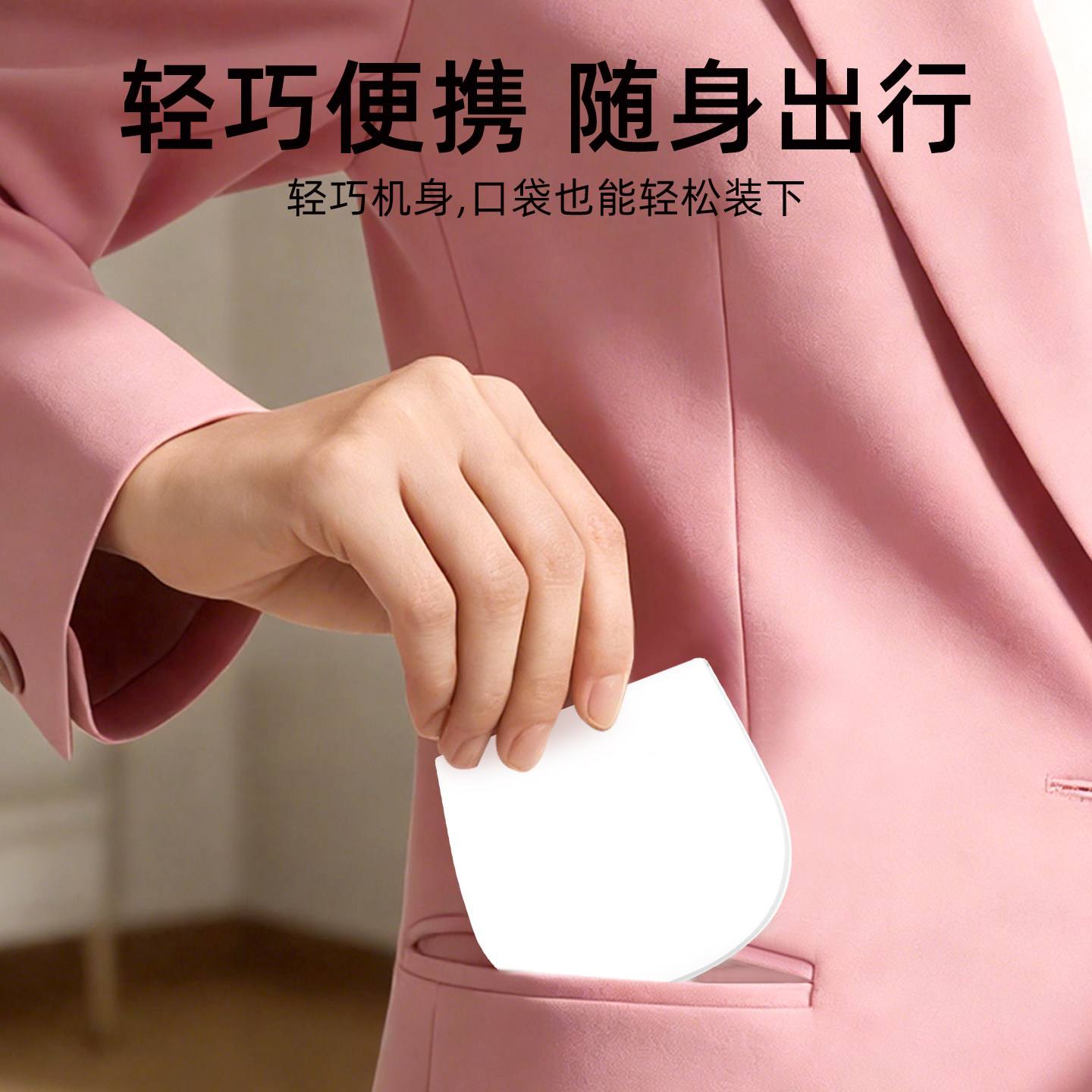 随身便携化妆镜带灯双面led小镜子折叠轻薄美妆镜旅行手持美容镜