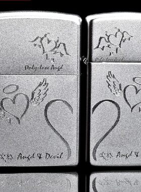 Zippo/之宝情侣对机磨砂