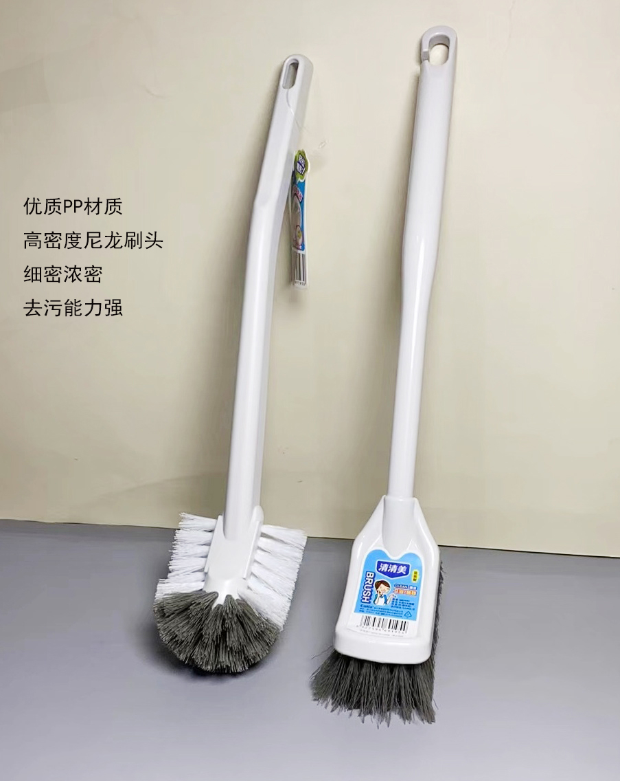 清清美马桶刷球头细刷不伤釉面