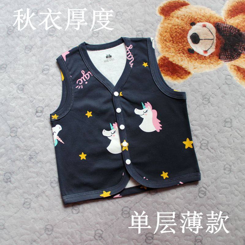暖馨休闲纯棉单层马甲薄款