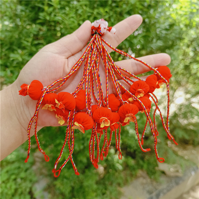 传统手工香囊开口笑石榴花香手链
