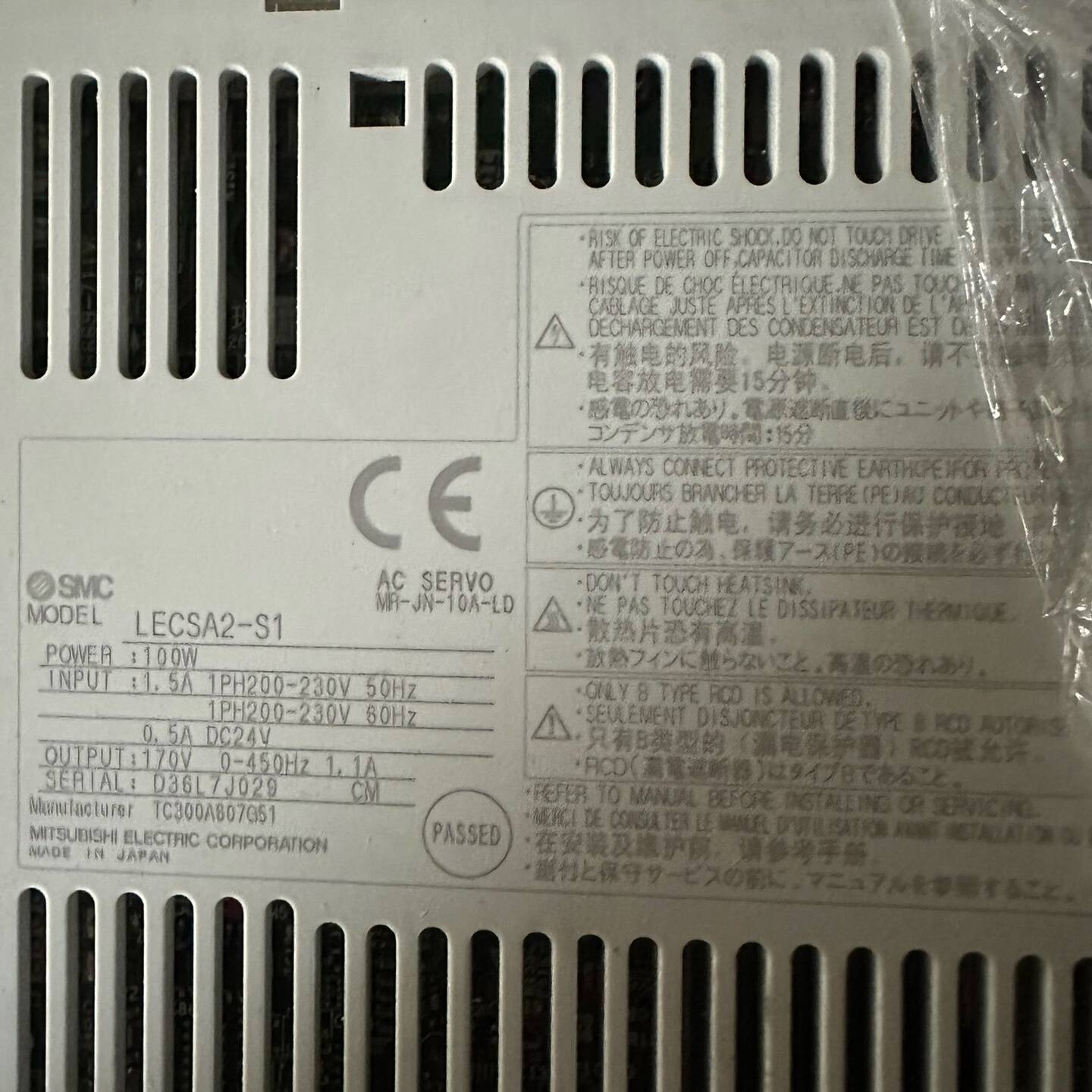 SMC LECSA2-S1 100W手上压货量大 议价 维修！！！